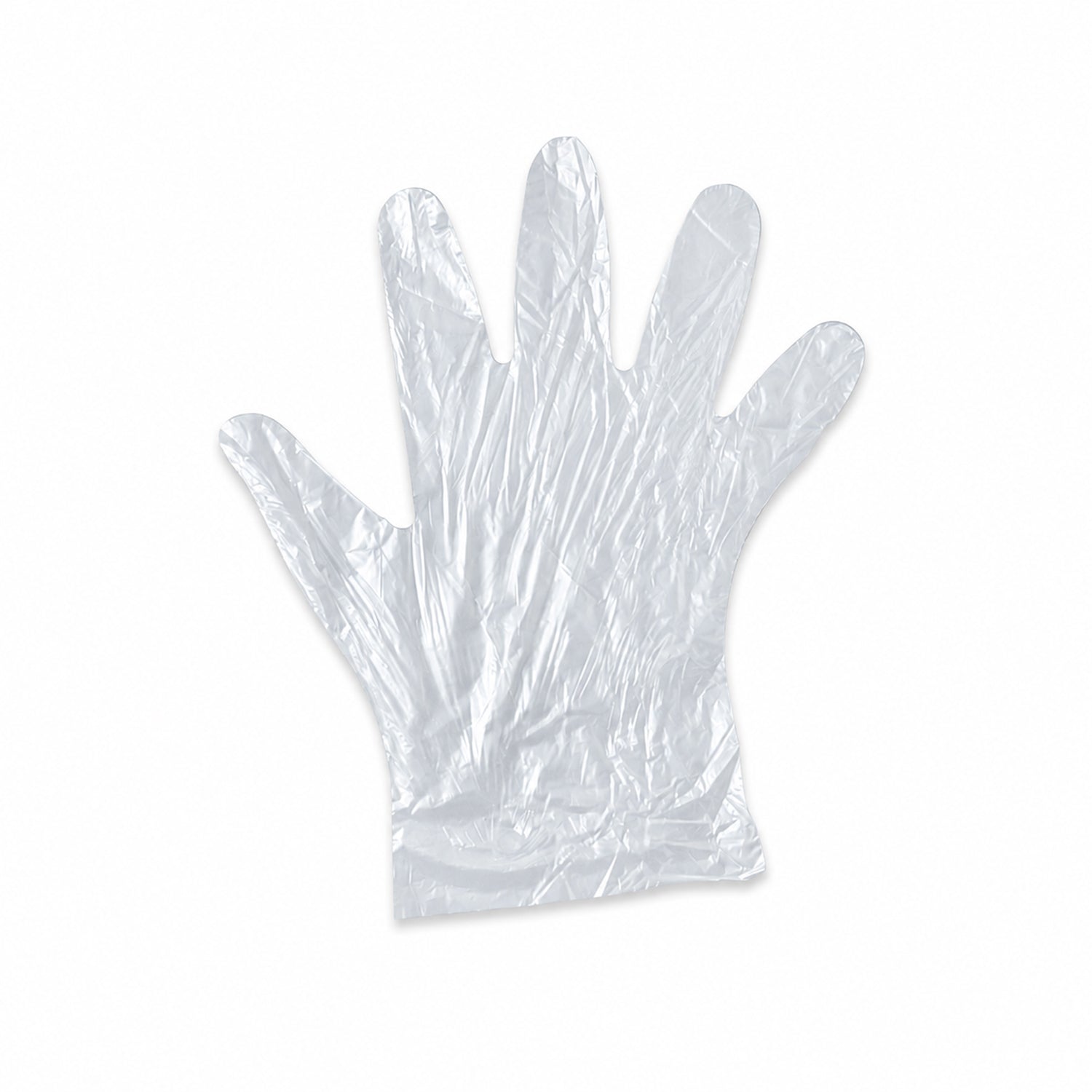 Disposable Plastic Gloves Pack of 100 for Kitchen & Food Handling - Back View