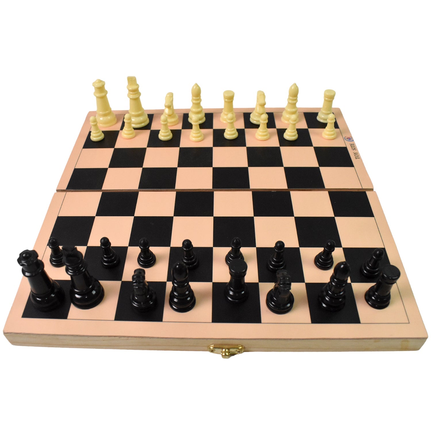 Folding Wooden Chess Set Portable 30x30cm Board | Boardoria - Detail View 5