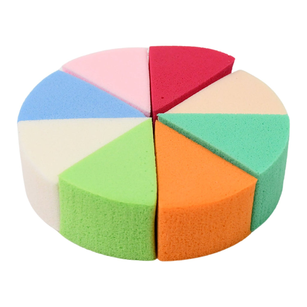 Triangle Makeup Sponge 8 Pcs Set for Flawless Blending | BeautyBare - Back View