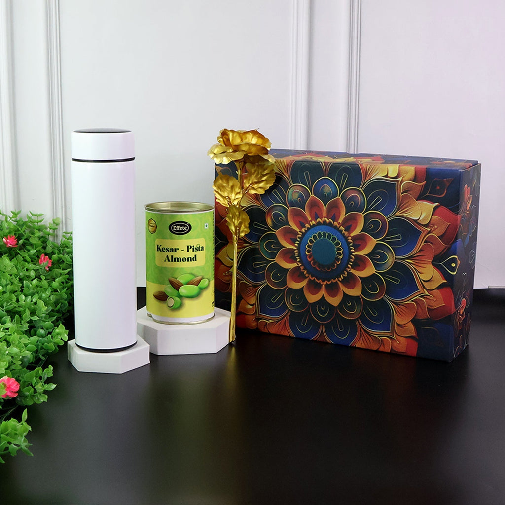 ALVENZA Personalized Water Bottle Gift Hamper – Premium Festive Set