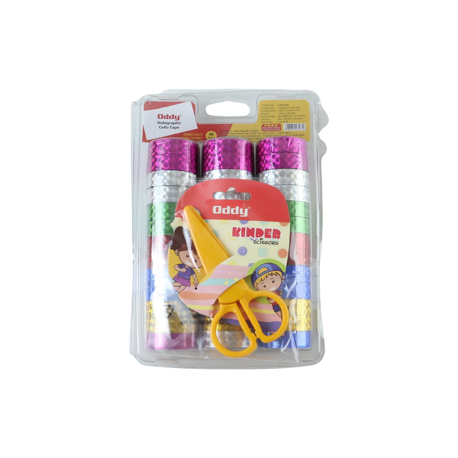 Holographic Decorative Tape Set Vibrant 39-Roll Creative Kit - Detail View 5