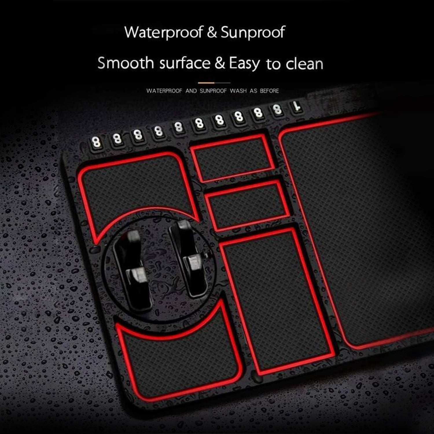 ALVENZA Car Dashboard Mat – Non-Slip Phone Holder for Secure Driving