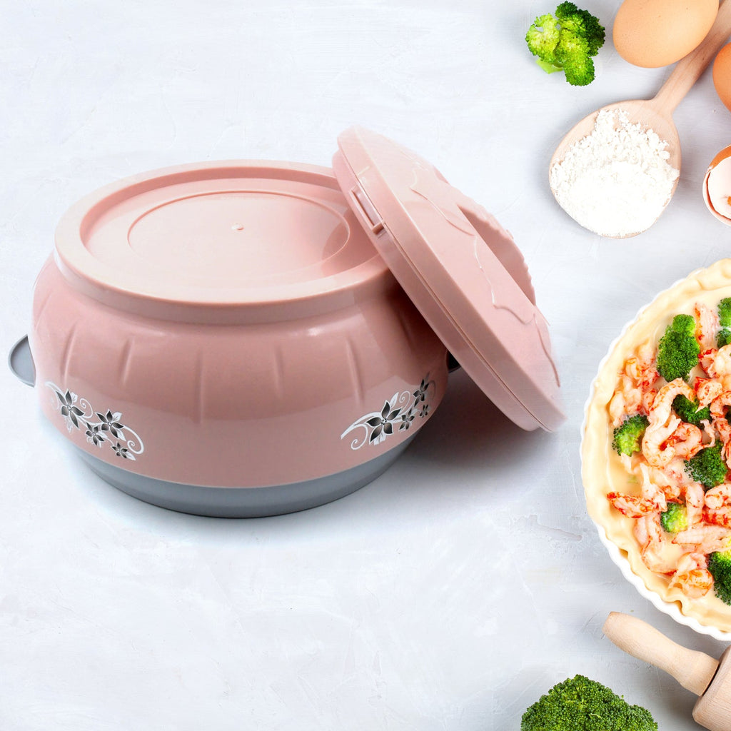 ALVENZA Insulated Casserole – 4500ml Floral Steel for Hot Food | DeoDap