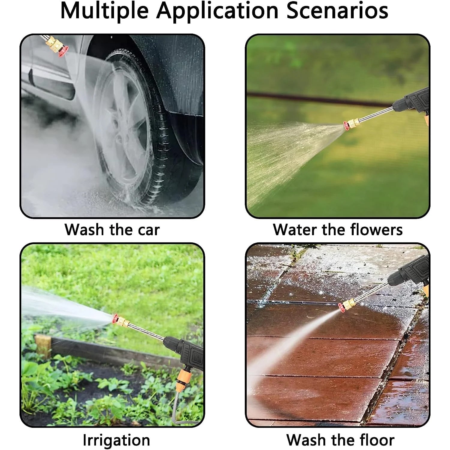 ALVENZA Wireless Car Washer Kit – 48V High Pressure & Portable | DeoDap