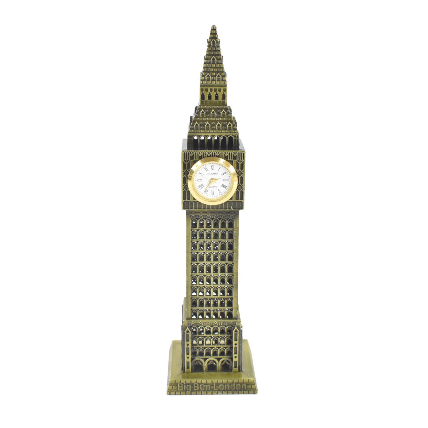 ALVENZA Big Ben Miniature Metal Statue – Elegant Home Decor Accent