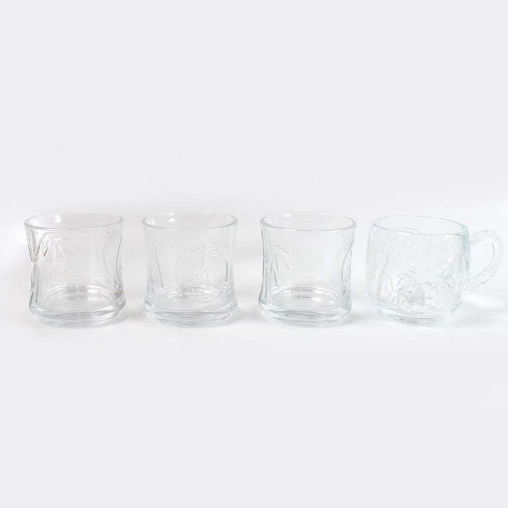 Glass Drinkware Set 4-Piece Mugs & Tumblers | TableNest - Detail View 5