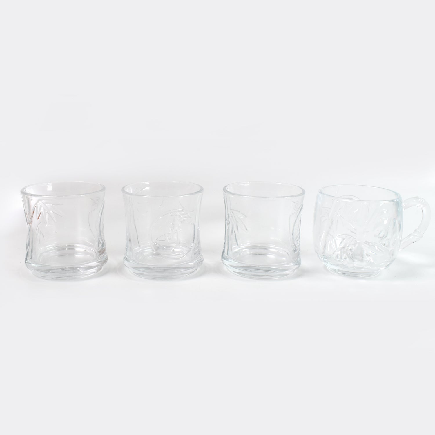 Glass Drinkware Set 4-Piece Mugs & Tumblers | TableNest - Detail View 5