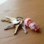 ALVENZA Mini Doll Keychain – Adorable Soft Knitted Cap & Vibrant Design