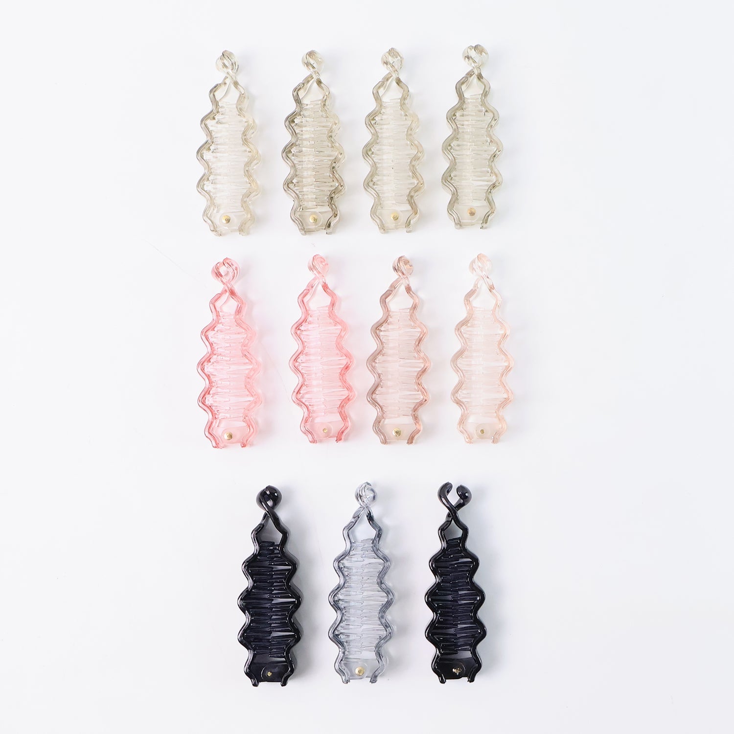 Hair Claw Clips – Strong, Non-Slip Plastic Clips (12 Pc, Mix Color)