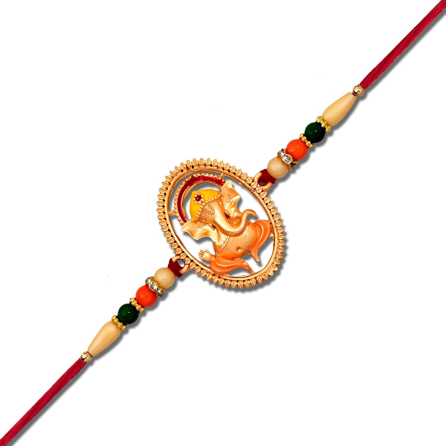 ALVENZA Ganesha Rakhi - Auspicious Designer Thread for Brother