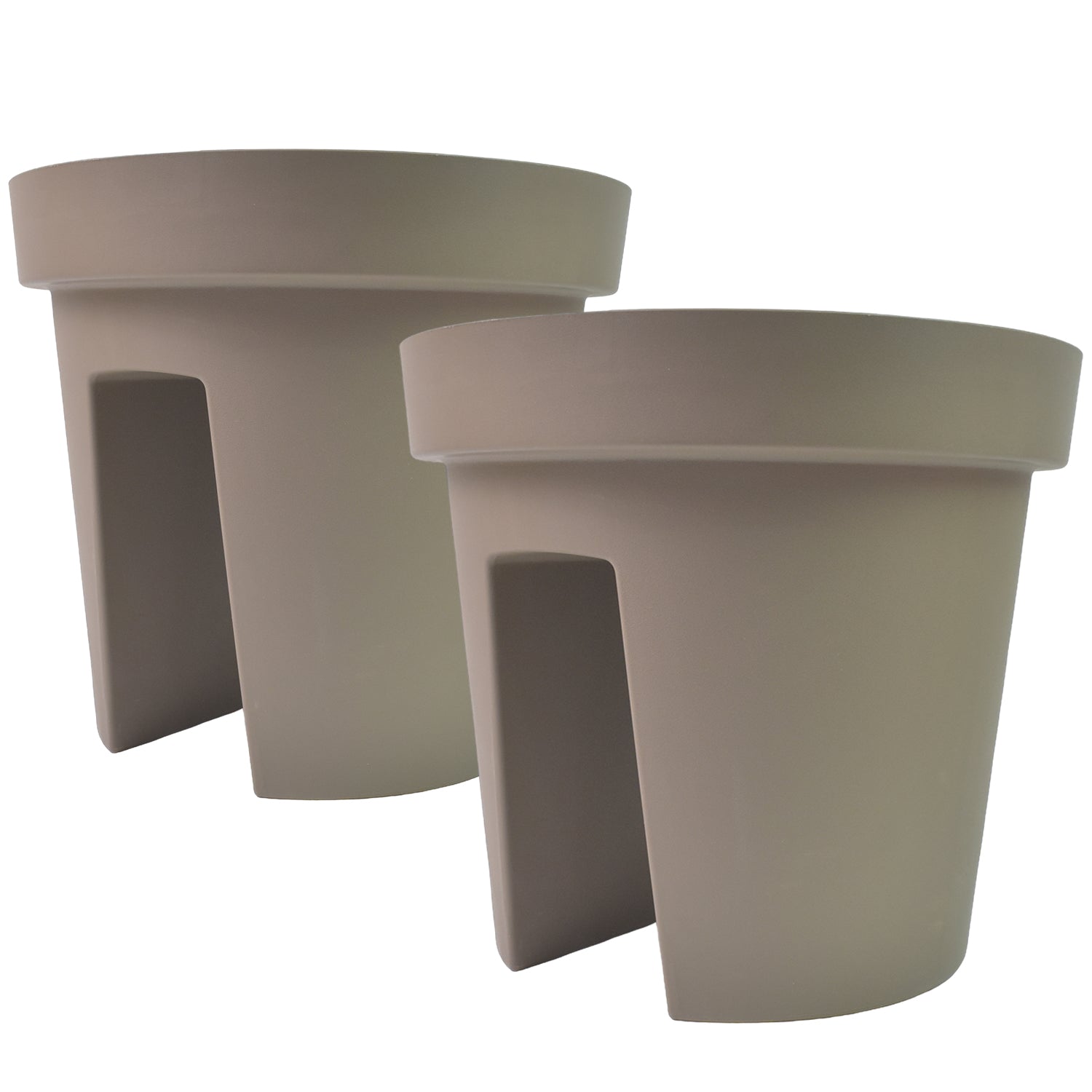 ALVENZA Balcony Flower Pot Holder – Durable 2 Pc Set | Plant Edge
