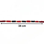 Handmade Rakhi Traditional Beaded Thread with Golden Accents - Detail View 6