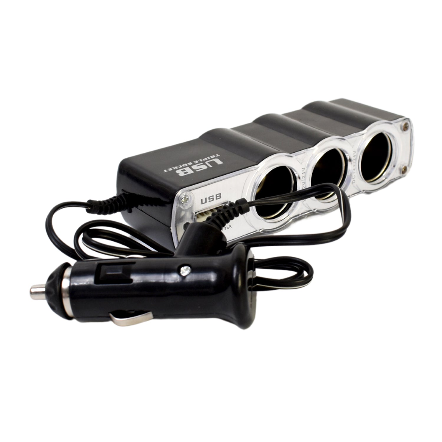 ALVENZA 12V Car Lighter Socket Splitter with USB Charger – PowerXpert
