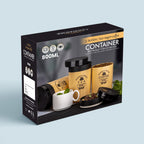 Airtight Food Containers 3 Pc Tea Coffee Sugar Set | Tidy Table - Detail View 5