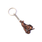 ALVENZA Bal Krishna Makhan Chor Keychain – Premium Antique Gold Finish