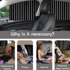 ALVENZA Car Window Sunshade – 4 Pcs Magnetic Set for UV & Privacy | Velvet Wheels