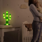 LED Cactus Lamp Quirky Desk & Night Light | Deskrova - Detail View 7