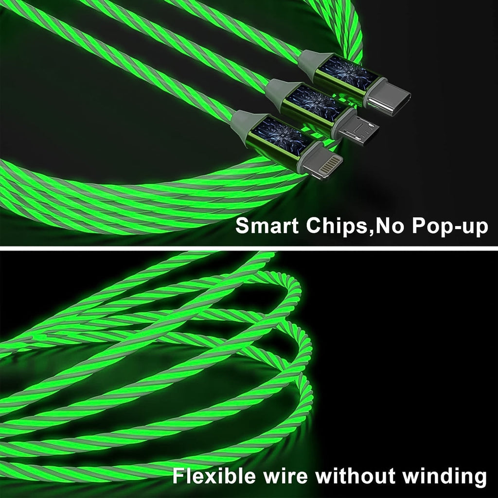 ALVENZA 3-in-1 Charging Cable – LED Fast Charger for Multi-Devices | Gambit