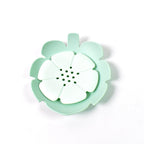 Plastic Soap Dish Self-Draining Floral Design | VelvetBubbles - Detail View 6