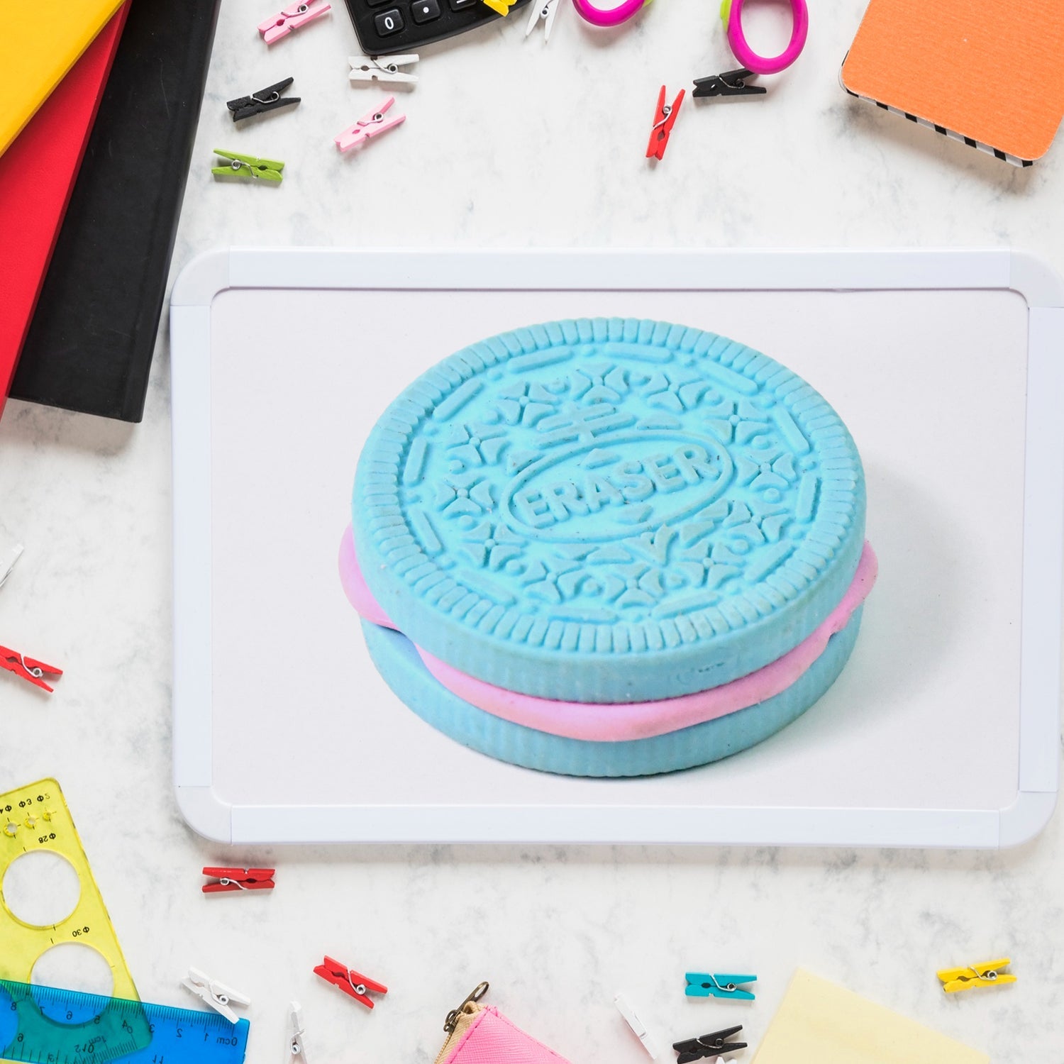 Biscuit Eraser Fun School Stationery & Return Gift | ScribbleJoy - Detail View 5