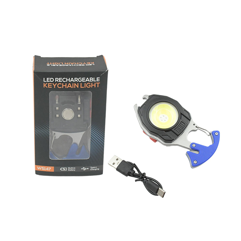 ALVENZA Rechargeable LED Keychain Flashlight – 6 Modes, Super Bright | Indo Glow