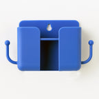 ALVENZA Wall Mount Mobile Stand – Compact Blue Phone Holder with Hook