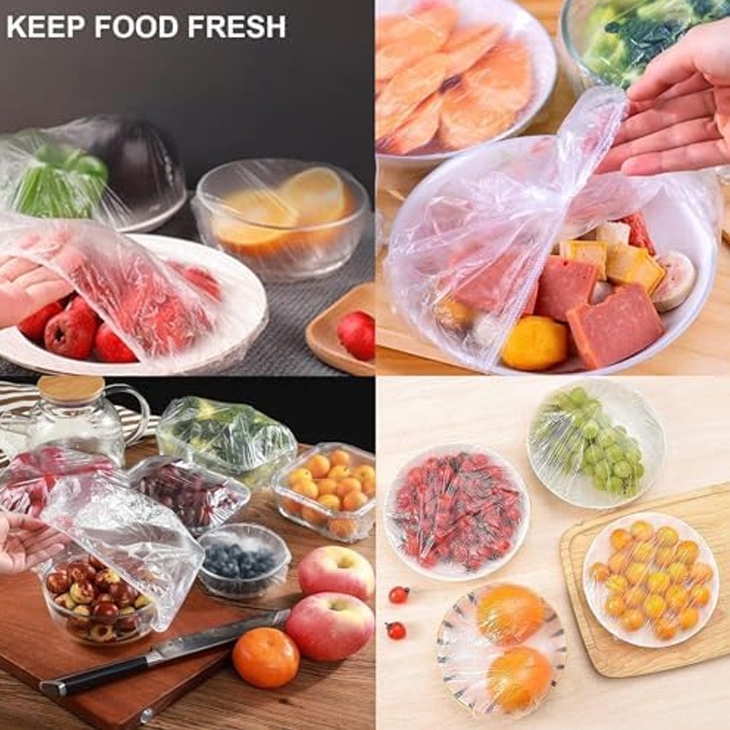 Disposable Elastic Food Covers 100-Pack Freshness | Organivo - Detail View 7