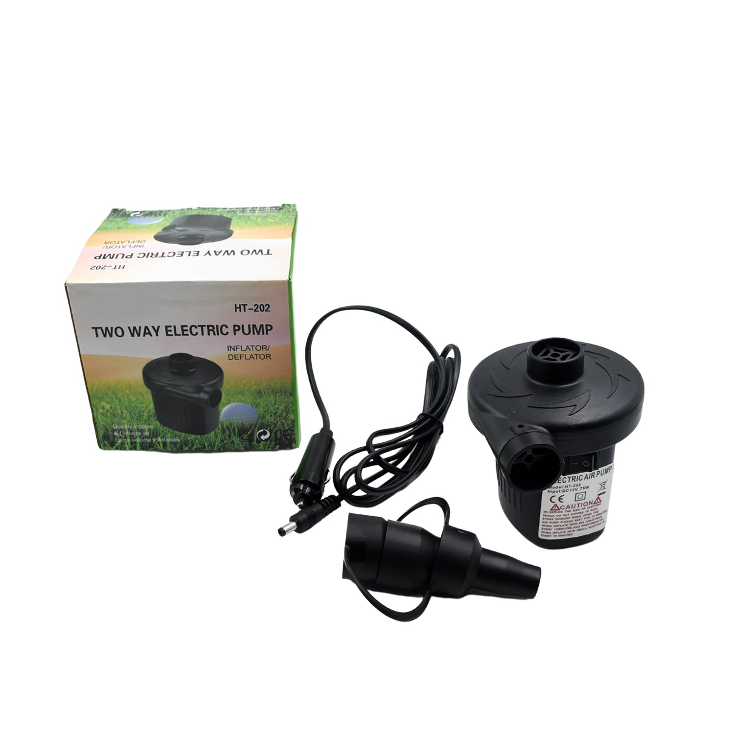 ALVENZA Electric Air Pump – Fast Inflate/Deflate for Home & Travel | FitFuzion