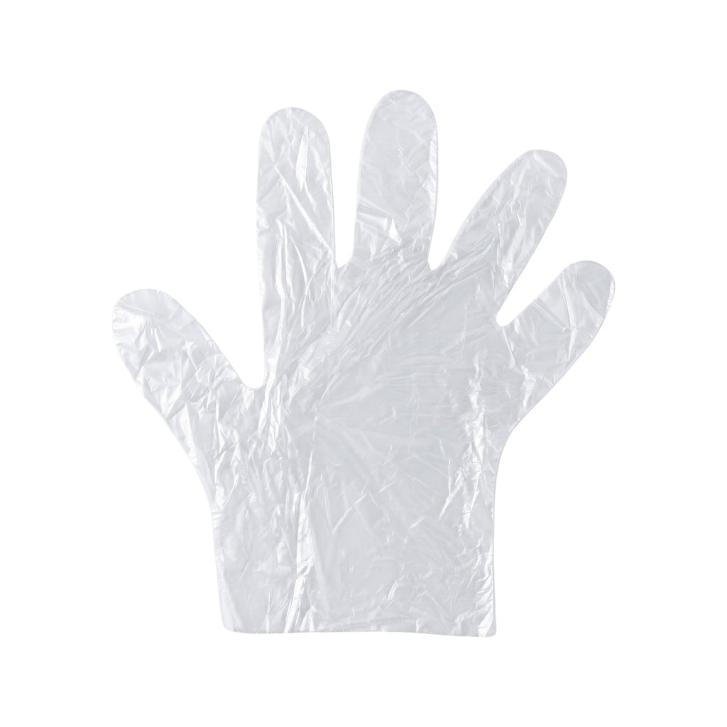 Disposable Plastic Gloves Hygienic & Convenient for Food & Cleaning - Back View