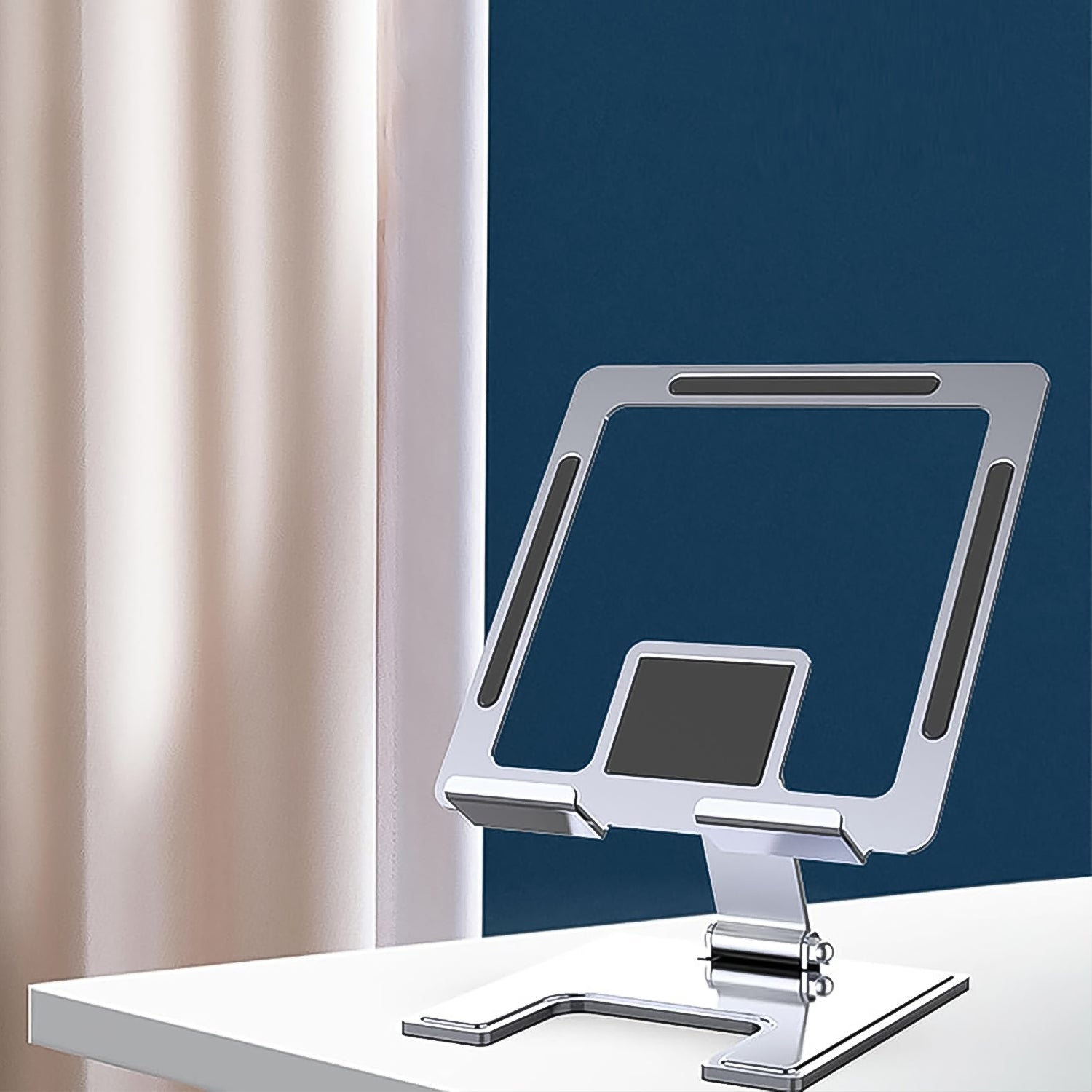 Adjustable Phone Stand Aluminium Alloy, Foldable | Wiregenix - Front View