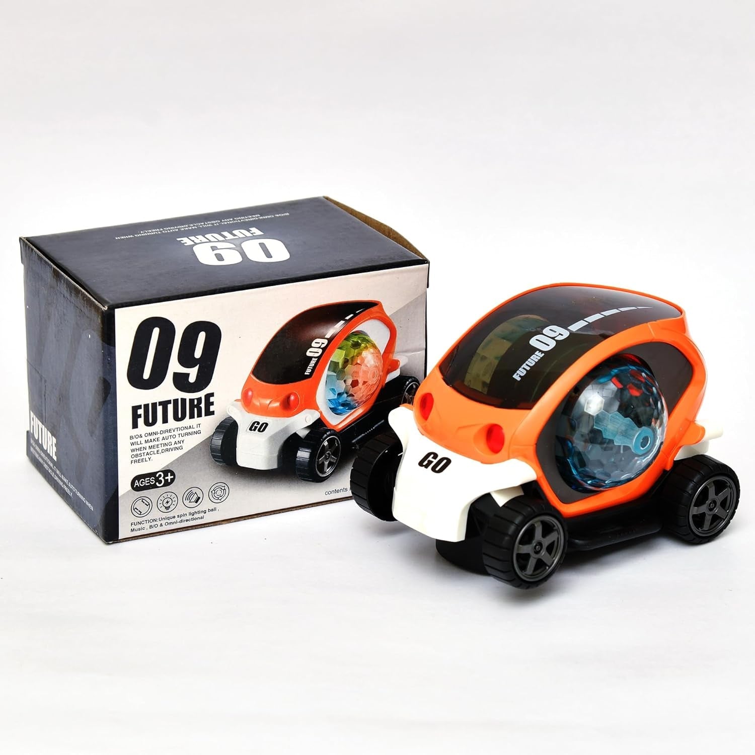 ALVENZA Rotating Stunt Car Toy – 360° Bump & Go Fun | Spark Tots