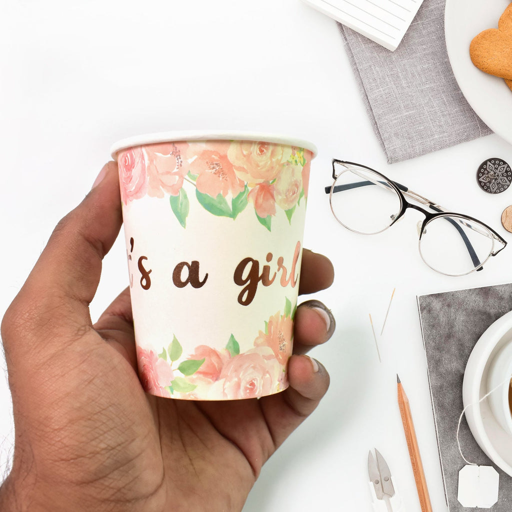 Disposable Paper Cups Mixed Colour 3 Pcs Set | hydrozilla - Detail View 7