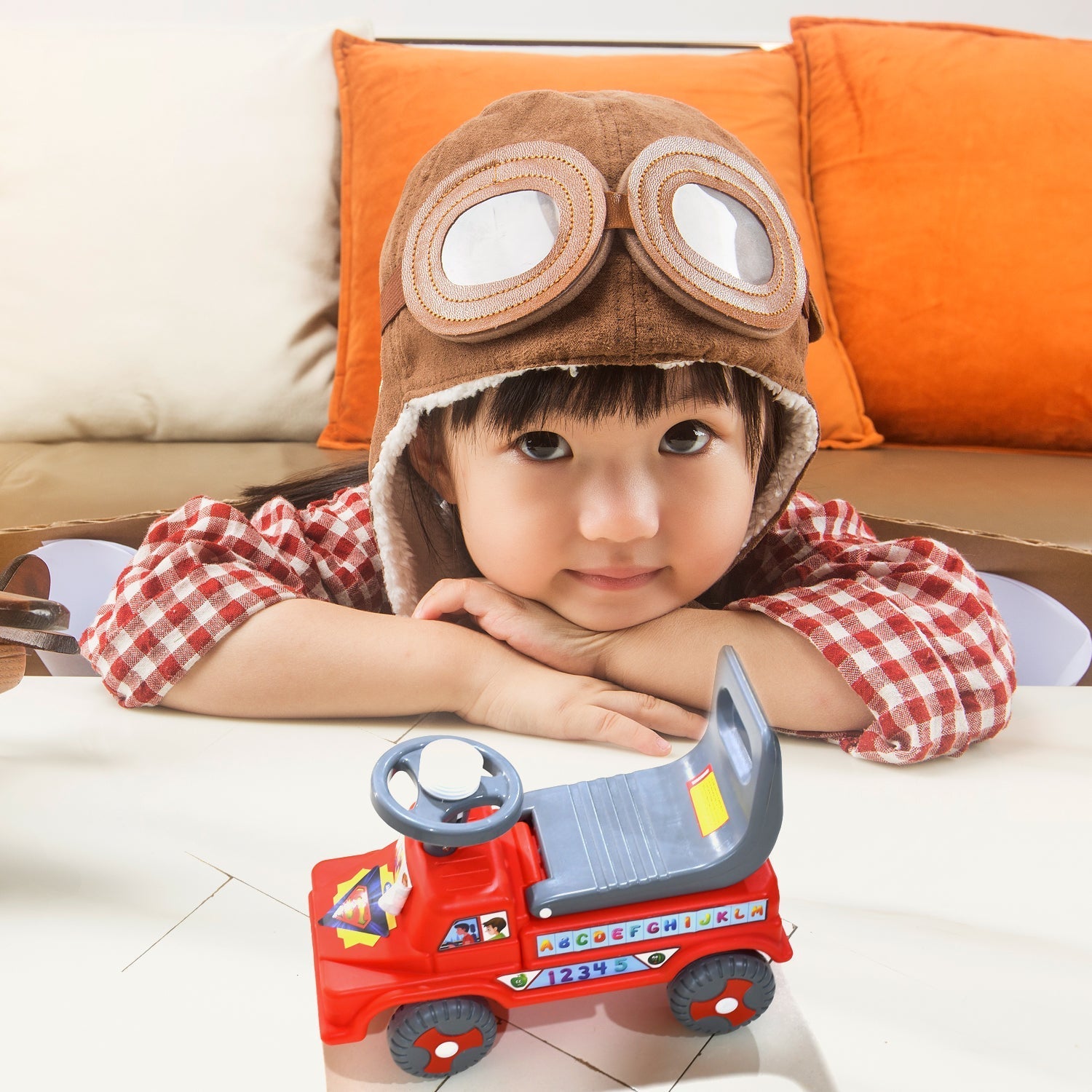 ALVENZA Baby Ride-On Car – Musical Push Toy for Toddlers | Little Learners