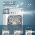 Portable Air Cooler Fan Personal Cooling with 7-Color Light - Detail View 7