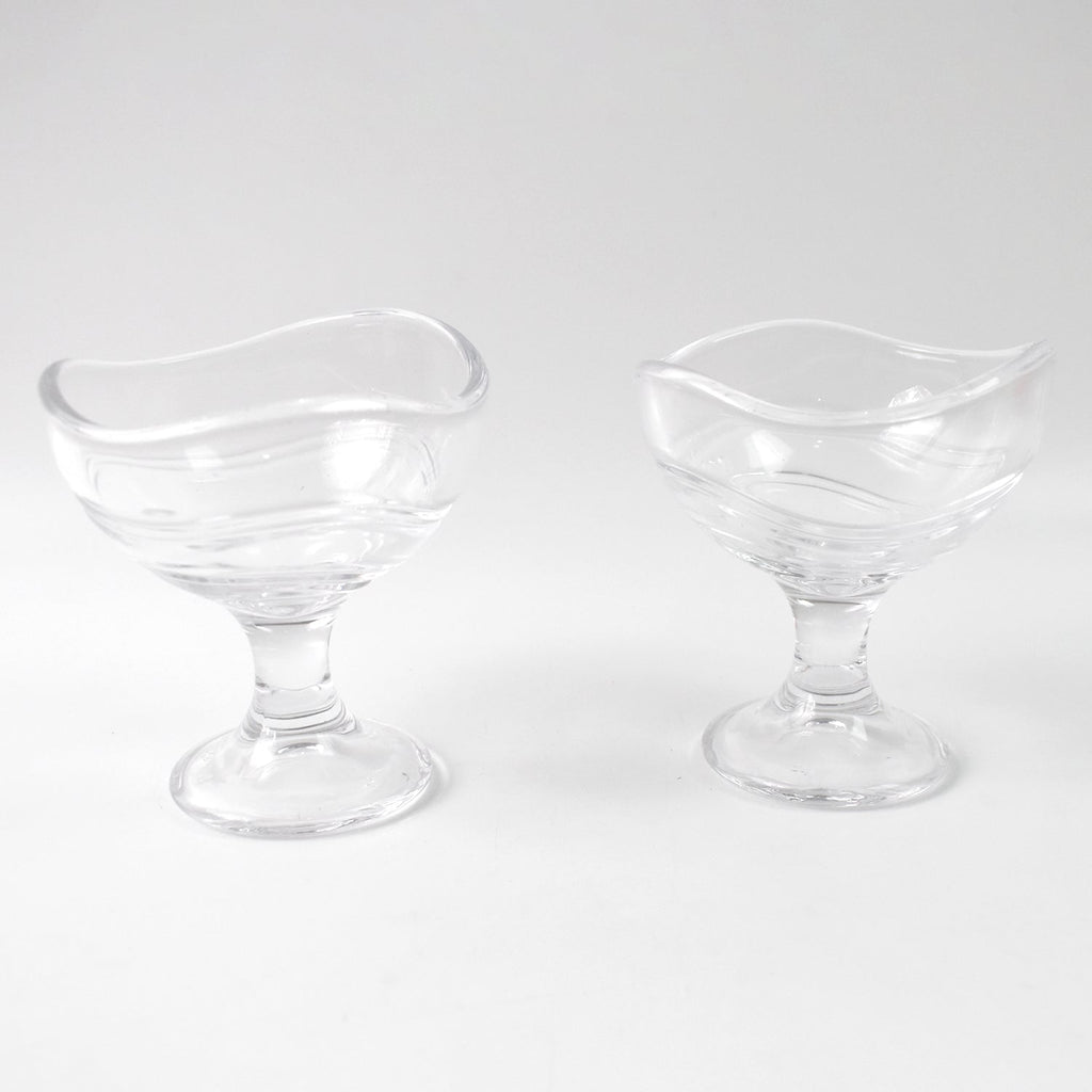 Glass Dessert Bowls Elegant Footed Set for Ice Cream & Sweets - Detail View 5