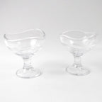 Glass Dessert Bowls Elegant Footed Set for Ice Cream & Sweets - Detail View 5