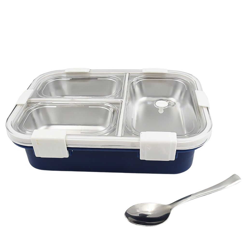 ALVENZA Insulated Lunch Box – 3-Compartment Stainless Steel | Lunchie Bunchie