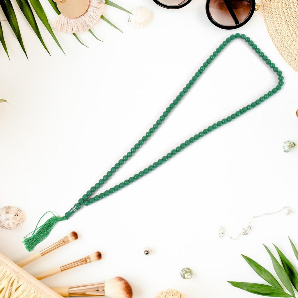 Muslim Prayer Beads 99-Bead Tasbih for Zikr | Divine Gleam - Detail View 6