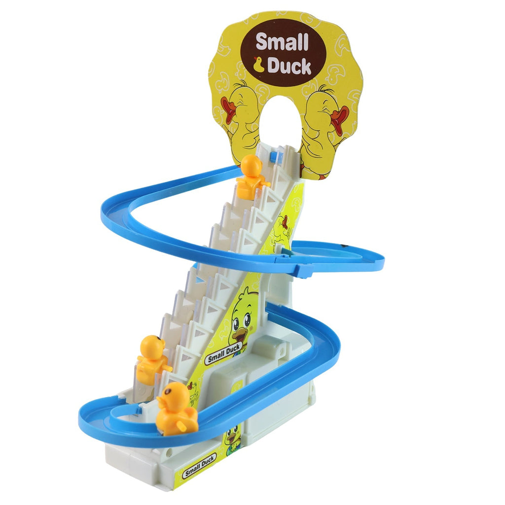 ALVENZA Duck Climb Stairs Toy – Interactive Music & Light Playset