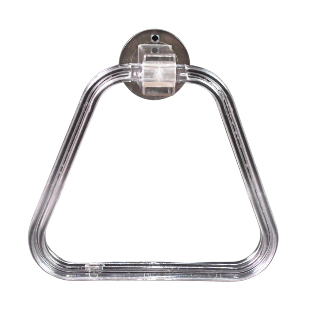 ABS Towel Ring Holder Unbreakable Square Wall Mount | BathNova - Detail View 5
