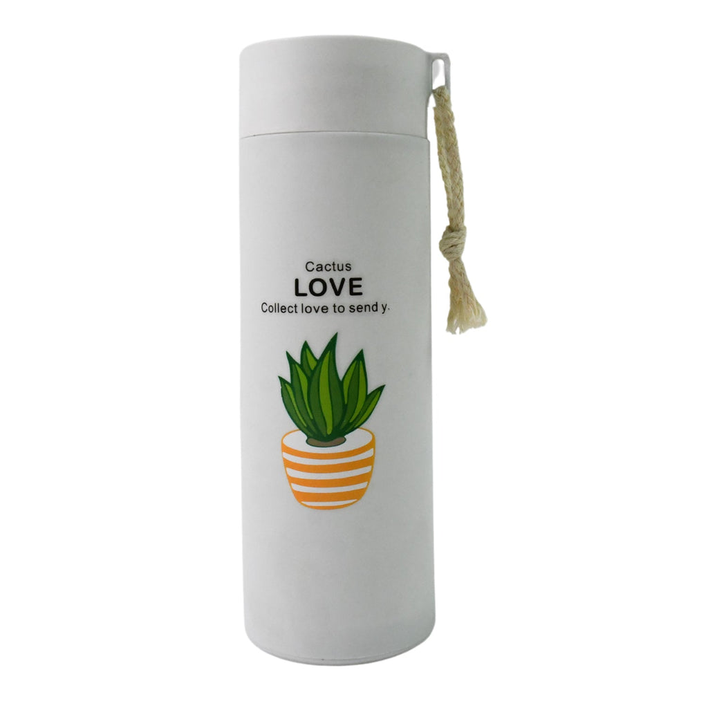 Glass Water Bottle Leakproof 450ml Borosilicate | FitFuzion - Detail View 5