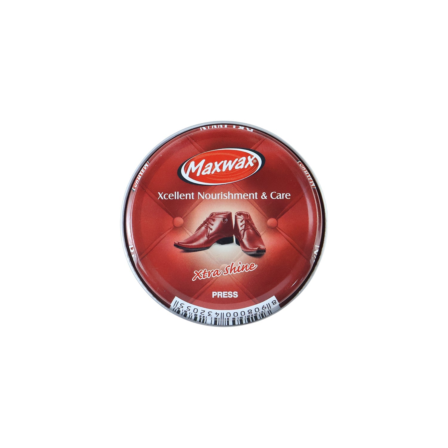 Brown Shoe Polish Cream Instant Shine & Nourishment for Leather - Back View