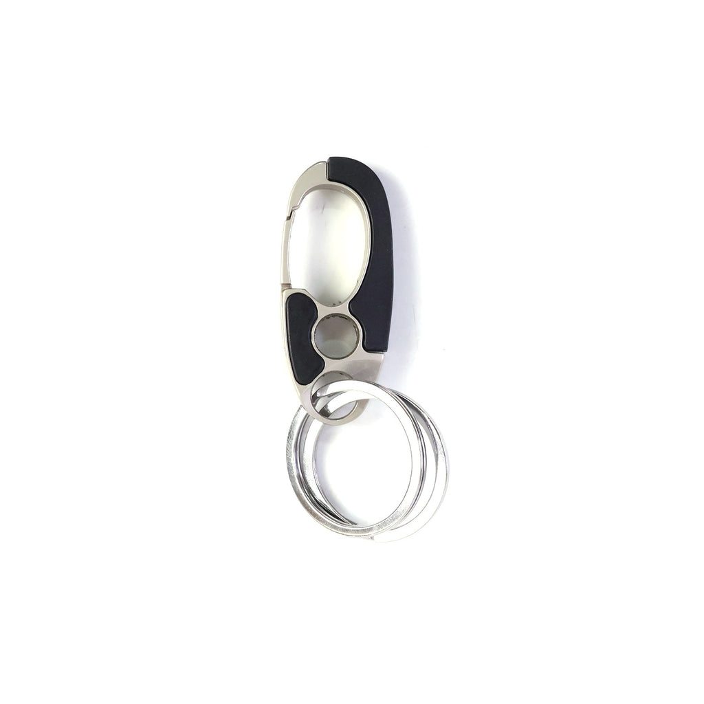 ALVENZA Stainless Steel Carabiner Keychain – Secure Lock & Compact Design