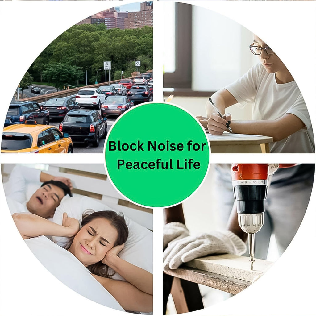 Noise Reduction Earplugs Soft Foam for Sleep & Travel | XcelSafe - Front View
