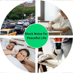 Noise Reduction Earplugs Soft Foam for Sleep & Travel | XcelSafe - Front View