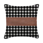 Leather Cushion Covers 17x17 Inch Pair | Styleva - Detail View 6