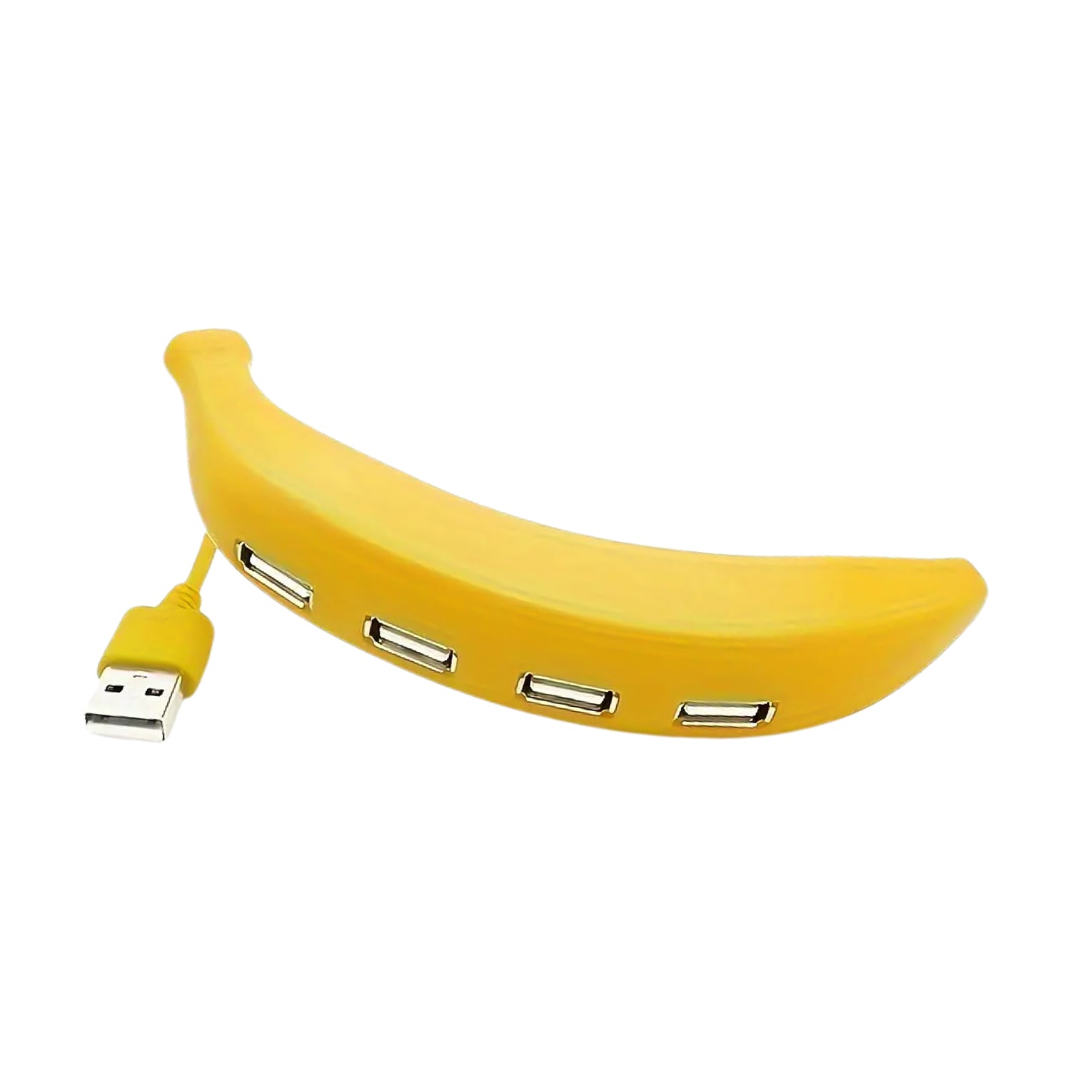 ALVENZA Banana Shape USB Hub – 4-Port 2.0 Splitter | Wiregenix