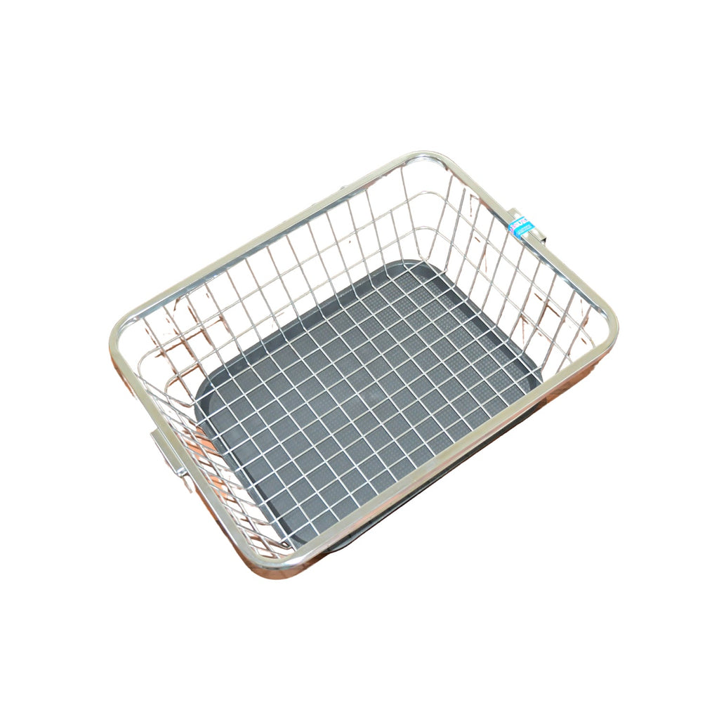 ALVENZA Stainless Steel Dish Drainer – Drip Tray & Utensil Holder | Quickslice