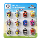 Mini Pull Back Car Toy Set 12-Piece Vehicle Collection | Aditi - Detail View 6