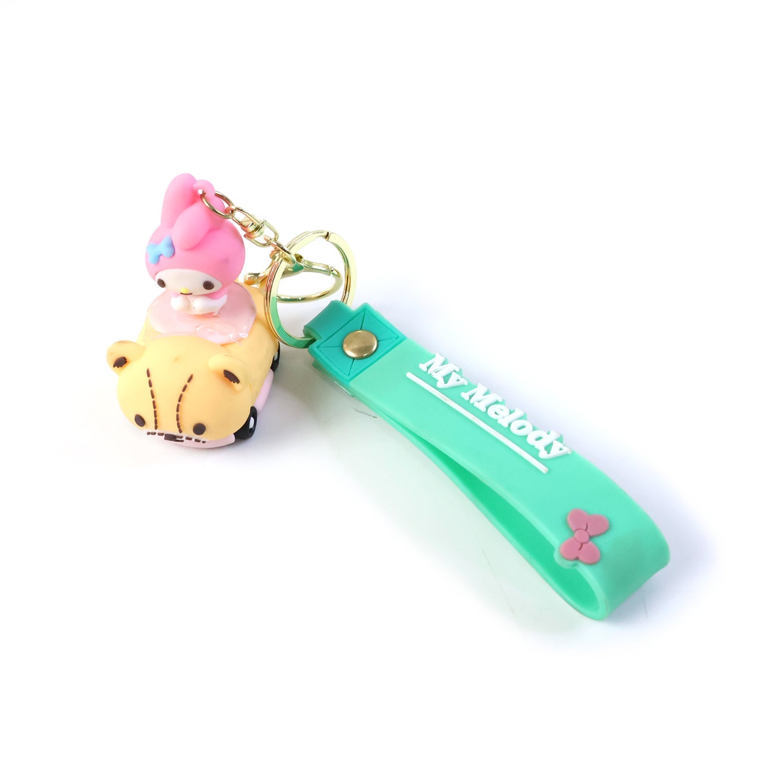 ALVENZA Cartoon Character Keychain – Cute Silicone Strap with Mini Toy Charm
